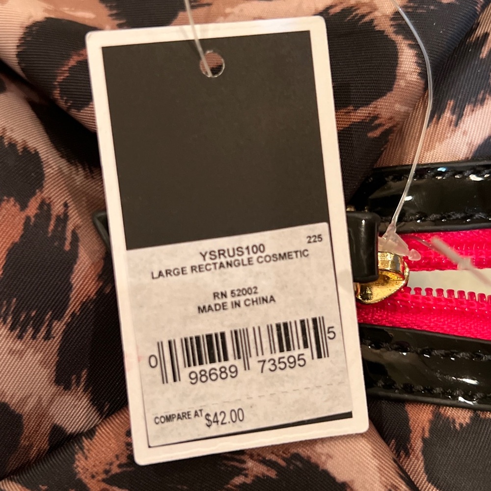 New Juicy Couture Leopard Print Makeup Bag with Tags !! - Picture 7 of 8